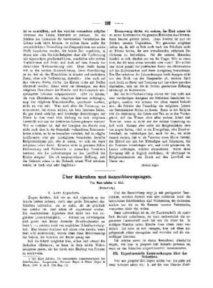 Über Schreiben und Schreibbewegungen : (Fortsetzung)