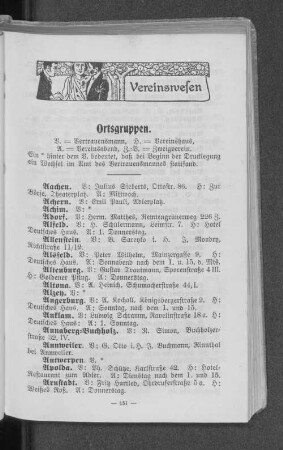 Ortsgruppen.