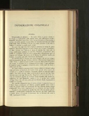 Informazioni coloniali