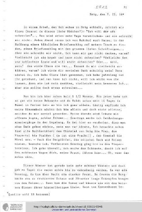 Brief vom 07.02.1919