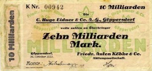 Zehn Milliarden Mark