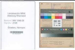 Entnazifizierung Hermann Groeters , geb. 18.05.1900 (Beamter)