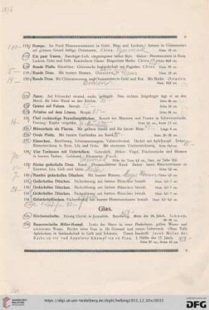 [Glas, Eisen, Messing, etc.] (Nr. 135-455)