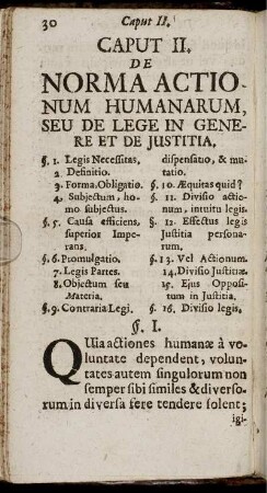Caput II. De Norma Actionum Humanarum, Seu De Lege In Genere Et De Justitia.