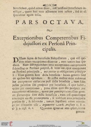 Pars octava
