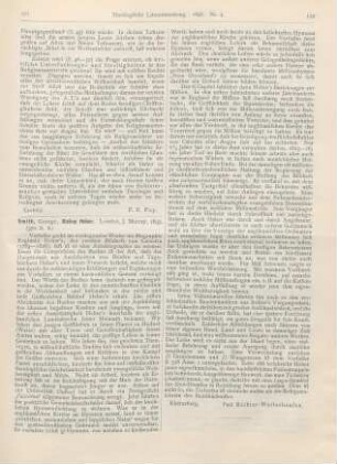121-122 [Rezension] Smith, George, Bishop Heber