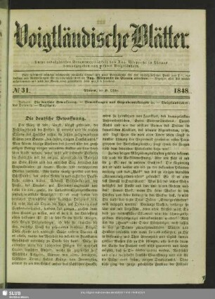 Voigtländische Blätter