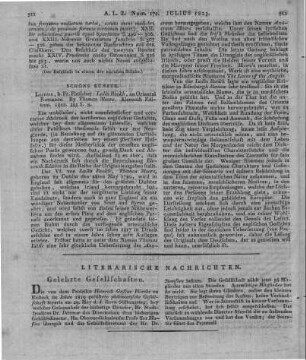 Moore, T.: Lalla Rookh. An oriental romance. 11. Aufl. Leipzig: Fleischer 1822