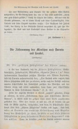 271-283 Die Abstammung des Menschen nach Darwin und Haeckel : Fortsetzung