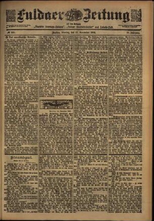 Ausgabe vom Montag, den 17. November 1902.