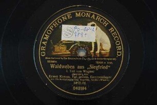 Waldweben aus "Siegfried" : I. Teil / (von Wagner)