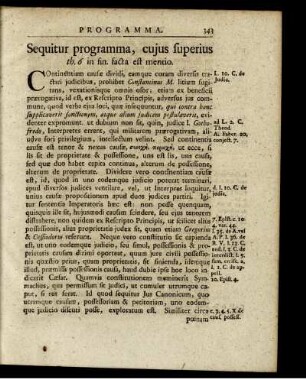 Sequitur programma, cujus superius