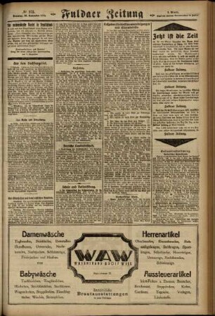 Zweite Ausgabe vom Sonntag, den 23. November 1924.