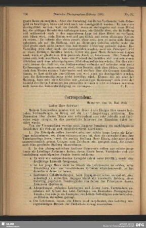 Correspondenz