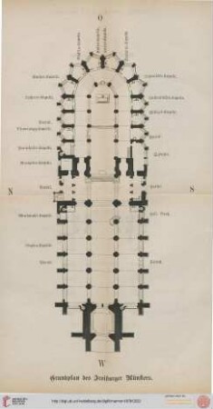 Grundplan des Freiburger Münsters