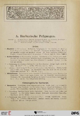 A. Barbarische Prägungen