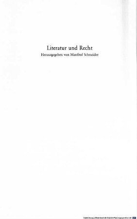 Die Ordnung des Versprechens : Naturrecht - Institution - Sprechakt