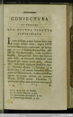 Coniectura De Tempore Quo Editus Videtur Panegyricus