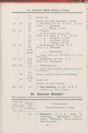 86. Hannover - Nenndorf.