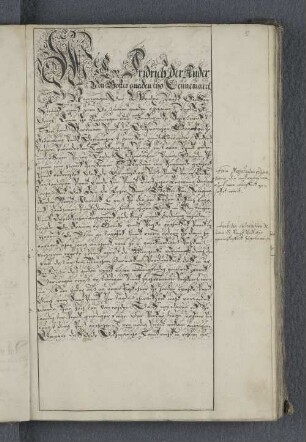 Der Fridrich der Ander Von Gottes gnaden tho Dennemarck