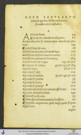 Index Fabularum