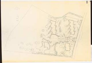 Grünflächen an der Wohnanlage des SFB Am Rupenhorn 4, Berlin-Westend: Lageplan 1:200