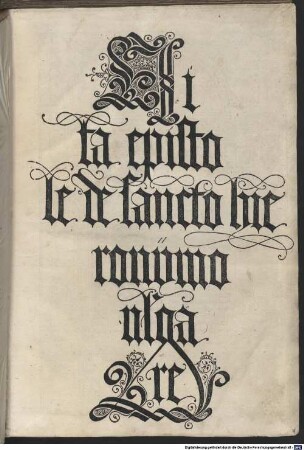 Epistole vulgare : mit ital. Vita des Hieronymus Gewidmet Eleonora d'Este und ihrer Tochter Isabella, 1495