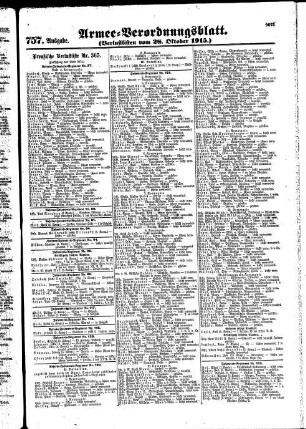 757. Ausgabe. Donnerstag, 28. Oktober 1915