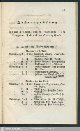 Jahresprüfung