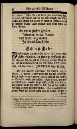 Schluß-Rede.