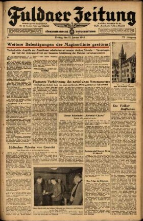 Ausgabe vom Freitag, den 12. Januar 1945.