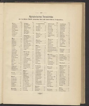 Alphabetisches Verzeichniss