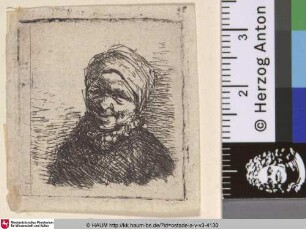 [Kleine Büste einer Bäuerin; Bust of a peasant; Paysanne qui rit]