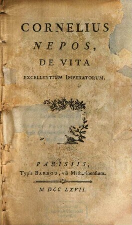 De Vita excellentium Imperatorum