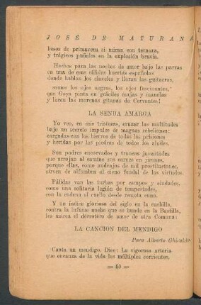 La canción del mendigo