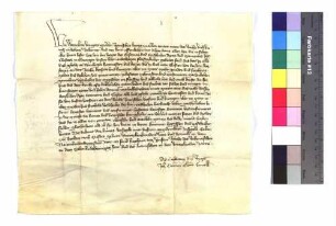 König Wenzel bestätigt der Abtei Ellwangen alle ihr von seinen Vorgängern vom Reich verliehenen Privilegien, Handfesten und andere Urkunden.
