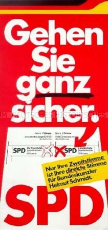 Materialsammlung der SPD zur Bundestagswahl 1980 und Vorstellung von 17 Sozialdemokraten