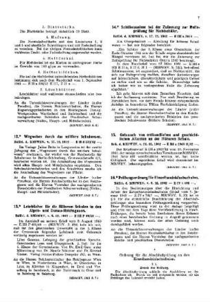 Schülerauslese bei der Zulassung zur Reifeprüfung für Nichtschüler : [Erziehung] ; [Für das Reich] ; [Amtliche Erlasse] ; [Amtlicher Teil]