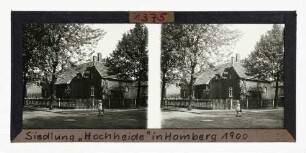 Siedlung "Hochheide" in Homberg, erbaut 1900