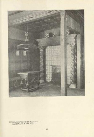 Landhaus Springer in Wannsee. Kaminwand in der Diele