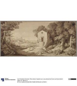 "Eine kleine Kapelle aus Lava erbaut bei Giarre auf dem Aetna"