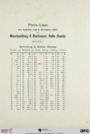 Preis-Liste
