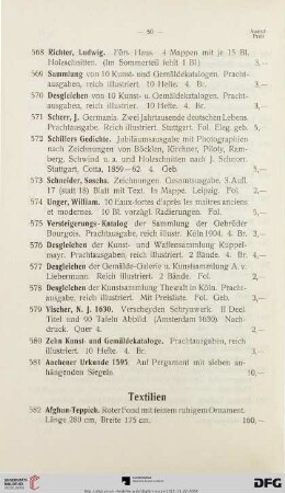 Textilien (Nr. 582-589)