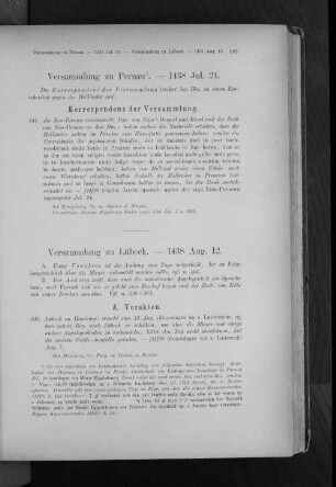 Versammlung zu Pernau. - 1438 Jul. 24.
