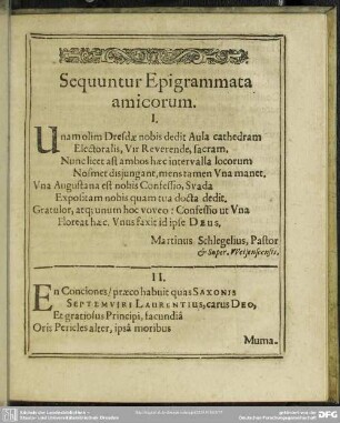 Sequuntur Epigrammata amicorum