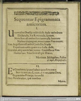 Sequuntur Epigrammata amicorum