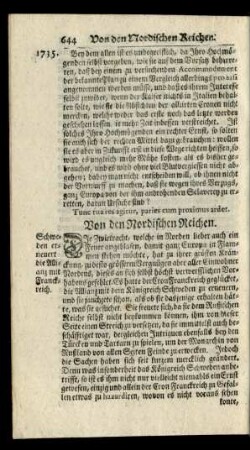Von den Nordischen Reichen.