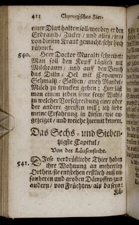 Das Sechs- und Siebentzigste Capitul. - Das Achtzigste Capitul.