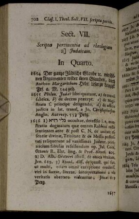 Sect. VII. Scripta pertinentia ad theologiam