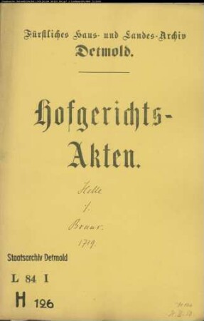 Helle, Martin zu Horn gegen Bürgermeister Bruns zu Horn - Leinenakzise